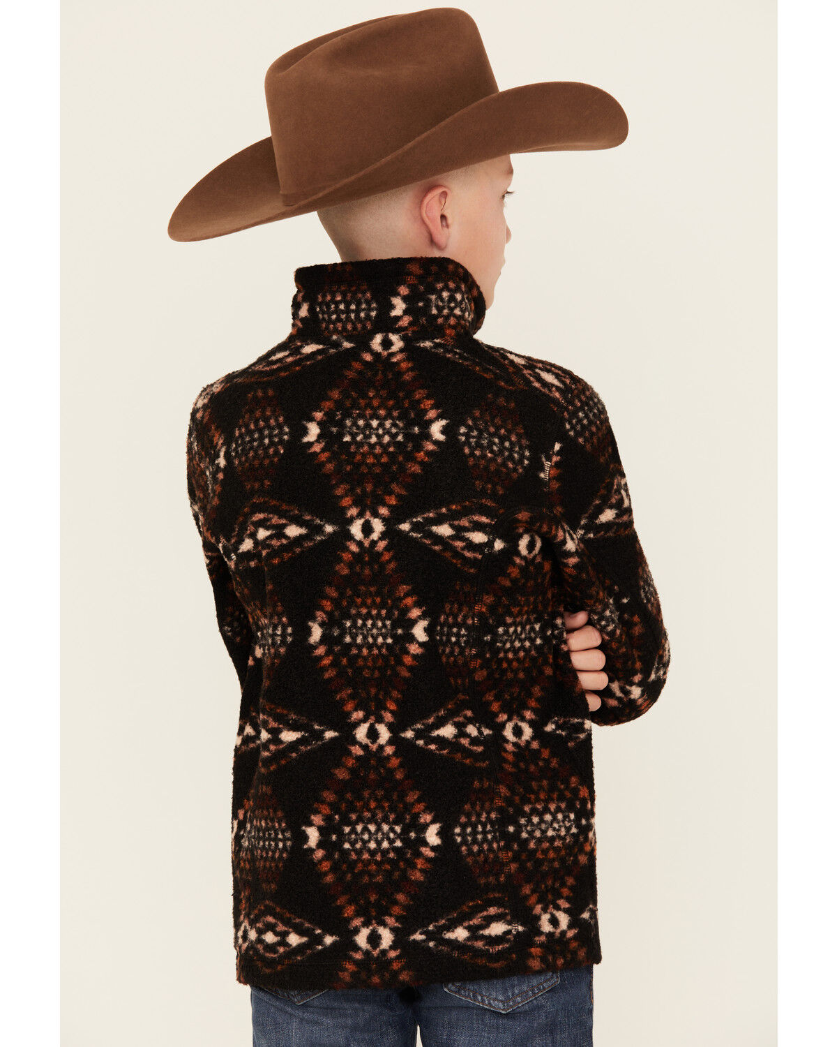 Rock & Roll Denim Boys' Southwestern Print 1/4 Zip Pullover