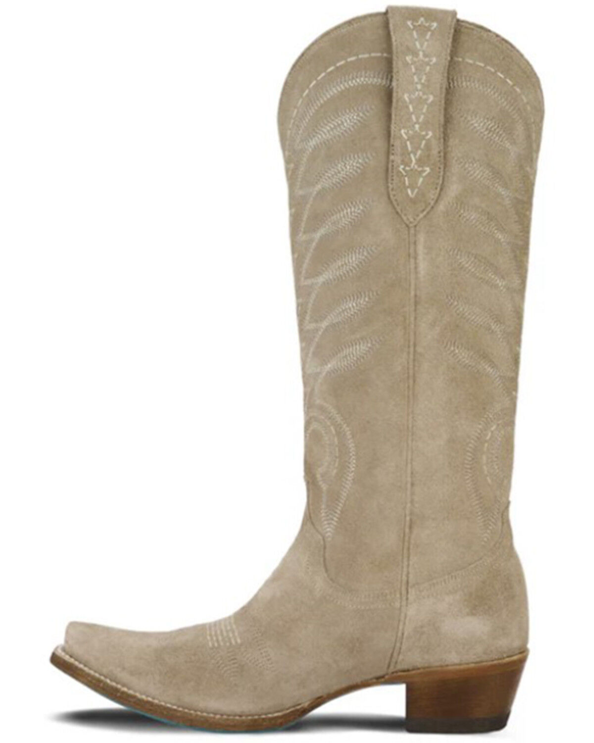 Lane Women's Squash Blossom Suede Tall Western Boots - Snip Toe