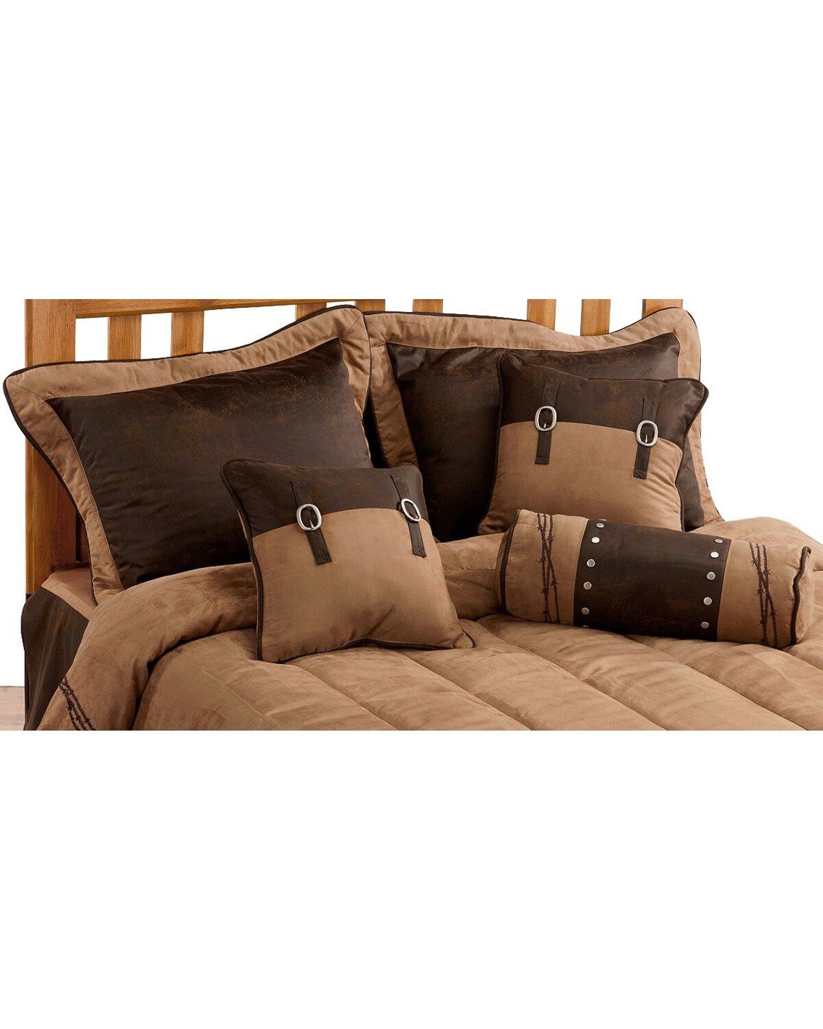 HiEnd Accents Barbed Wire Embroidery Bed In A Bag Set - Twin Size