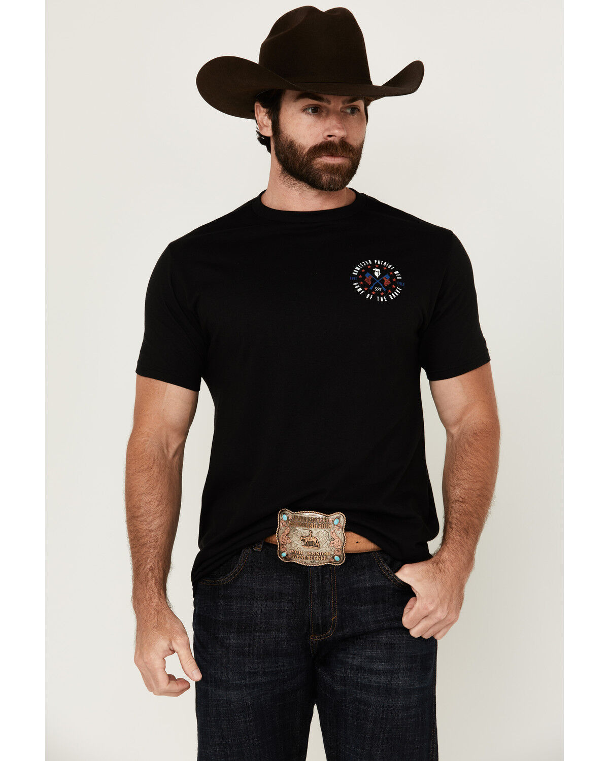 Howitzer Men's Patriot Eagle Short Sleeve Graphic T-Shirt