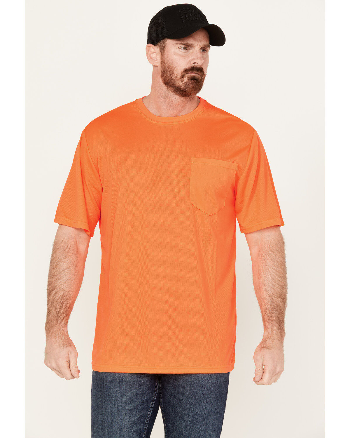Hawx Men's High-Visibility Short Sleeve Work Shirt