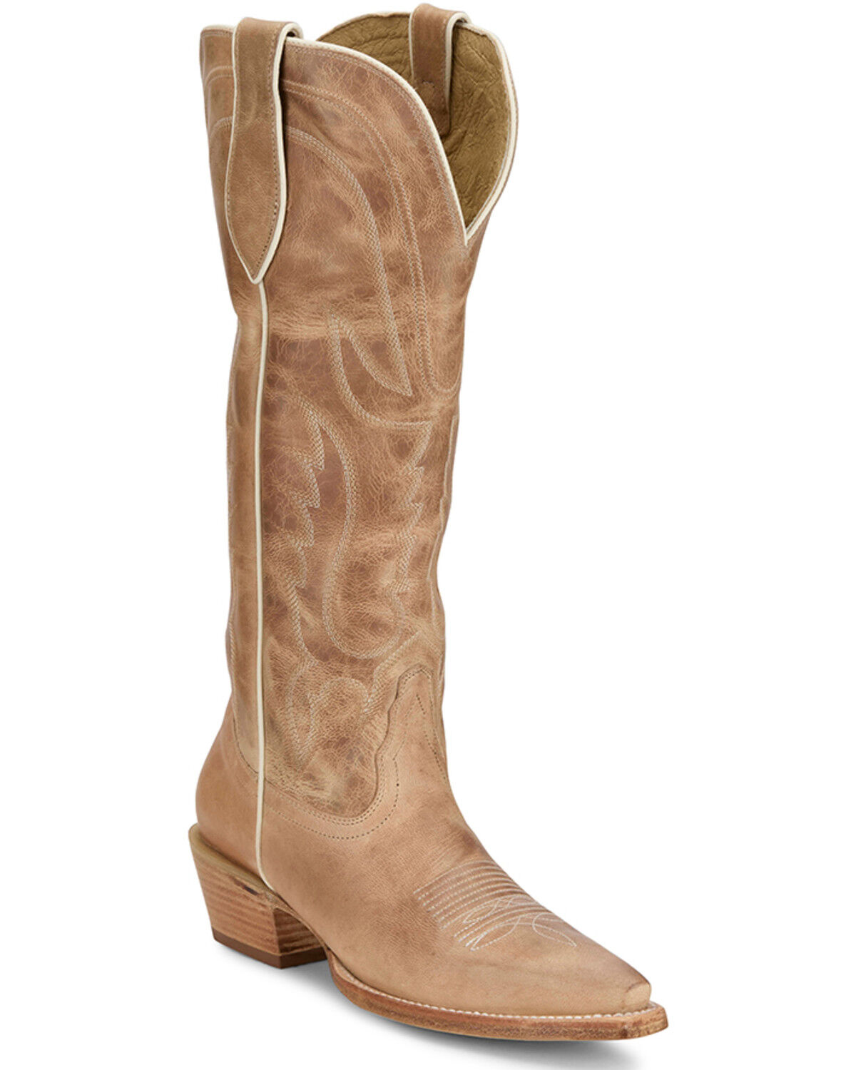 Tony Lama Women's Derby Jess Tall Western Boots - Snip Toe