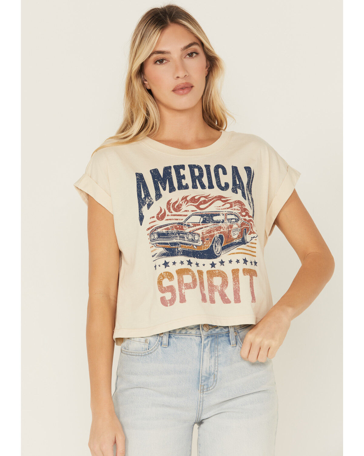 Cleo + Wolf Women's American Spirit Short Sleeve Graphic Tee