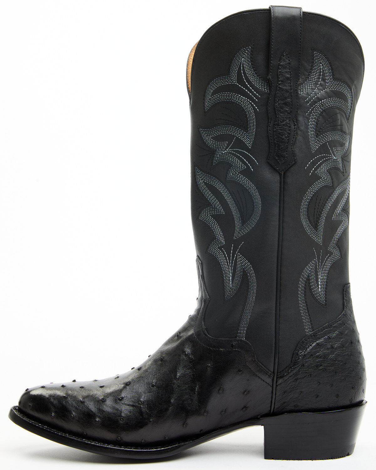 EL Dorado Men's Full Quill Ostrich Exotic Western Boots - Round Toe