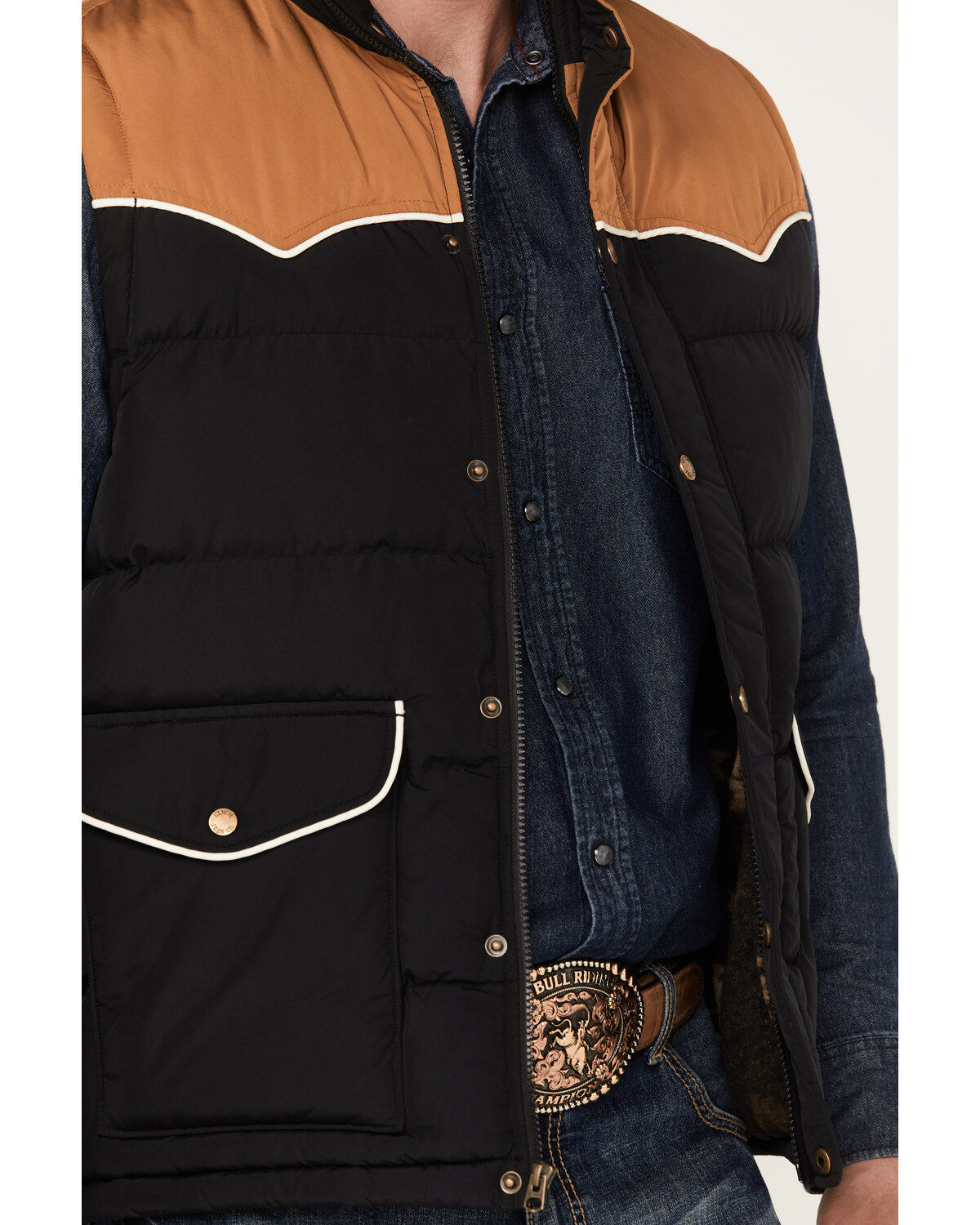 Cinch Men's Southwestern Print Lining Quilted Vest