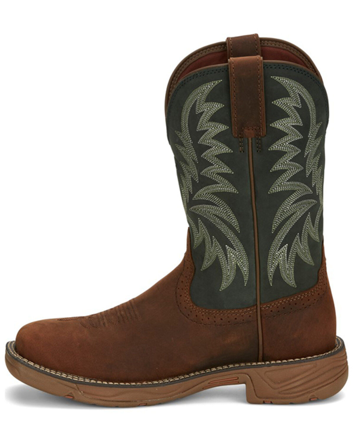 Justin Men's Rush Short Base Performance Western Boots - Broad Square Toe