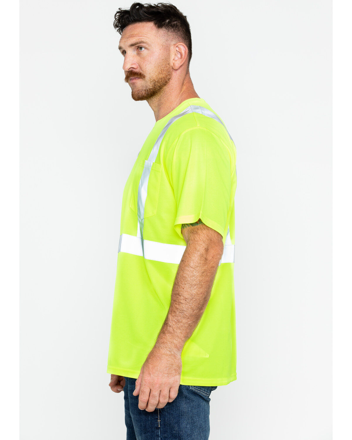 Hawx Men's Short Sleeve Reflective Work Tee - Big & Tall