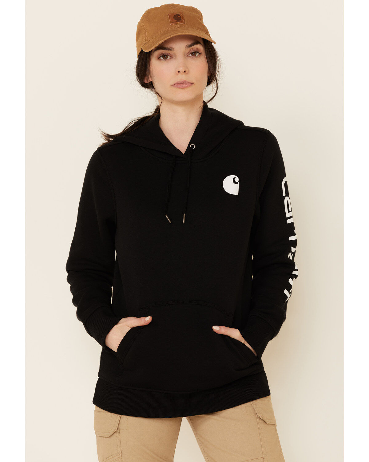 Carhartt Women's Clarksburg Graphic Sleeve Pullover Sweatshirt