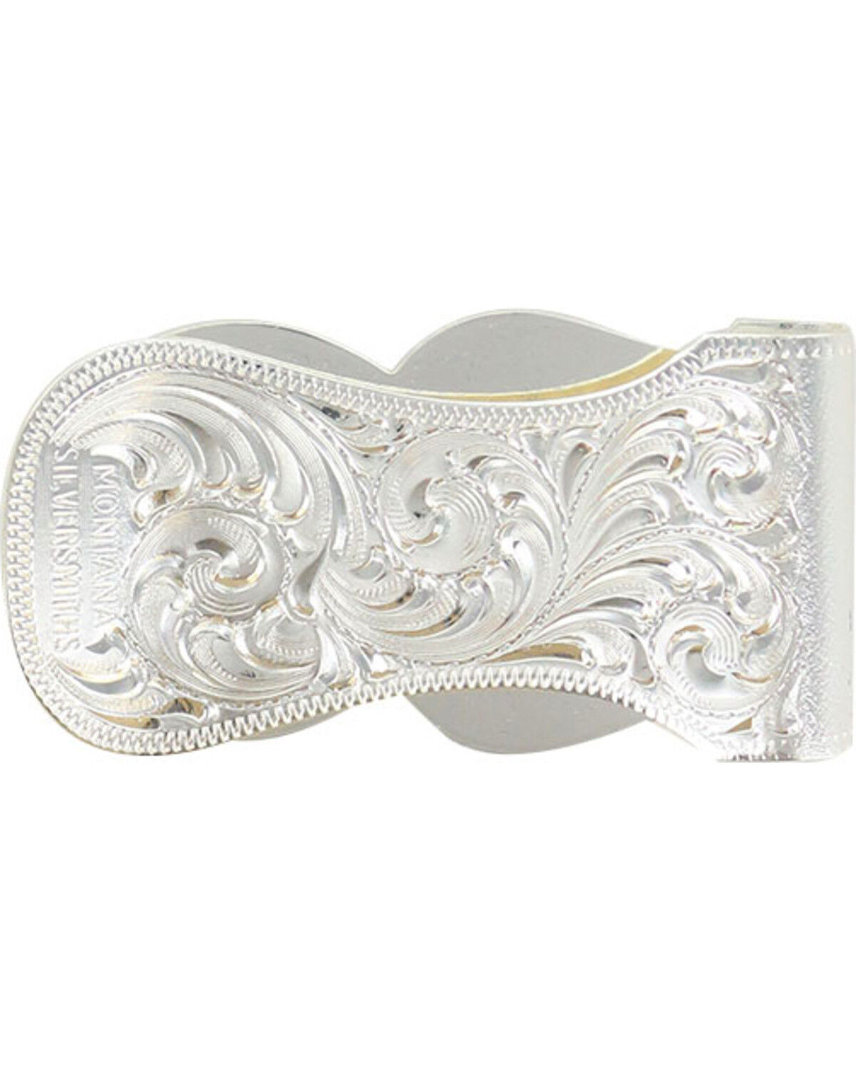 Montana Silversmiths Elk Head Scalloped Money Clip
