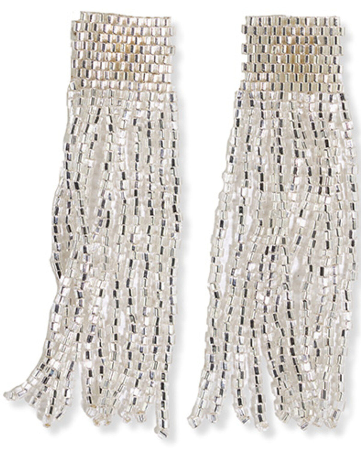 Ink + Alloy Women's Marilyn Solid Beaded Fringe Earrings