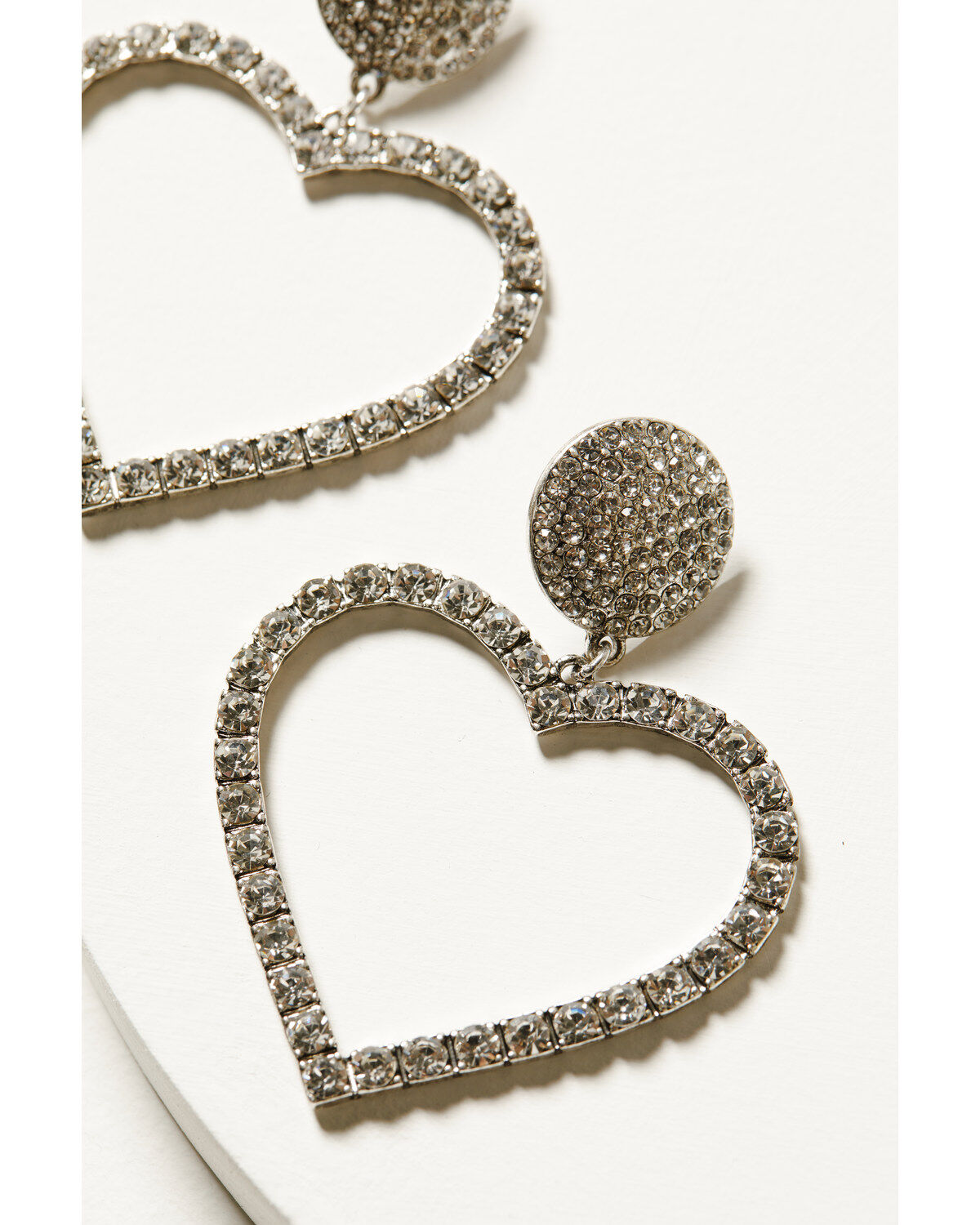 Idyllwind Women's Jeanette Heart Rhinestone Earrings