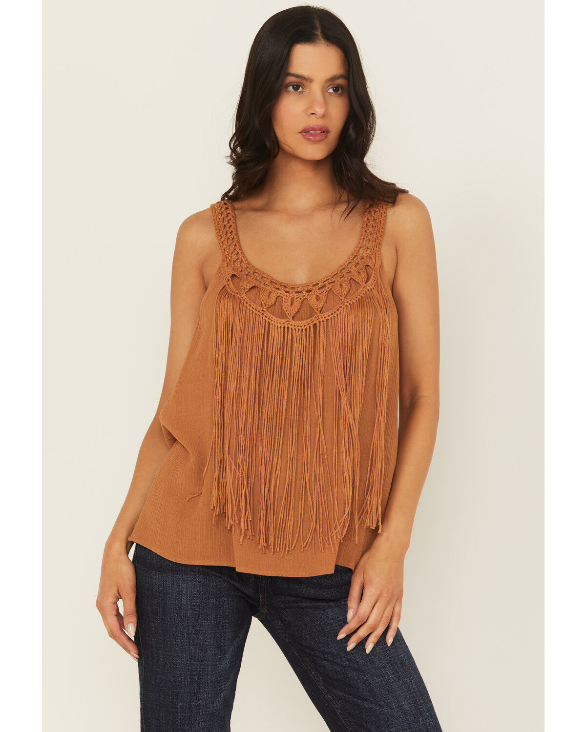 A.T.A.P Women's Fringe Front Tank