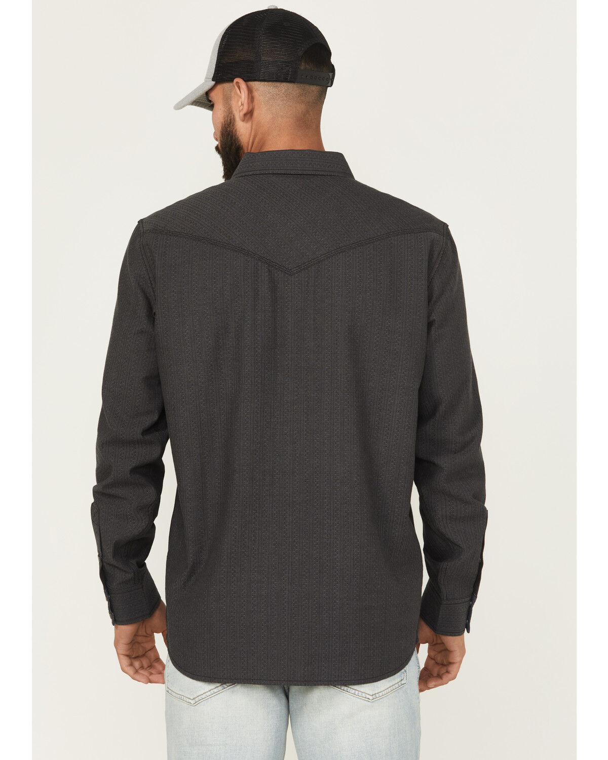 Moonshine Spirit Men's Cask Aged Striped Long Sleeve Snap Western Shirt