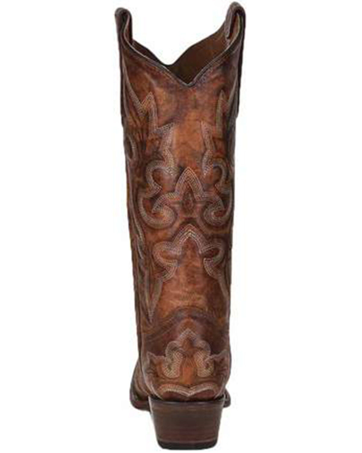 Circle G Women's Tan Embroidery Western Boots - Snip Toe