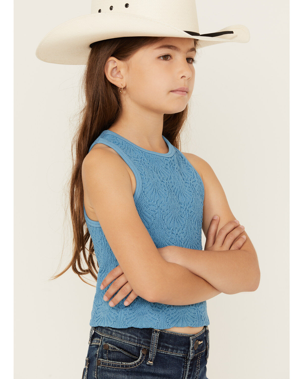 Fornia Girls' High Neck Tank Top