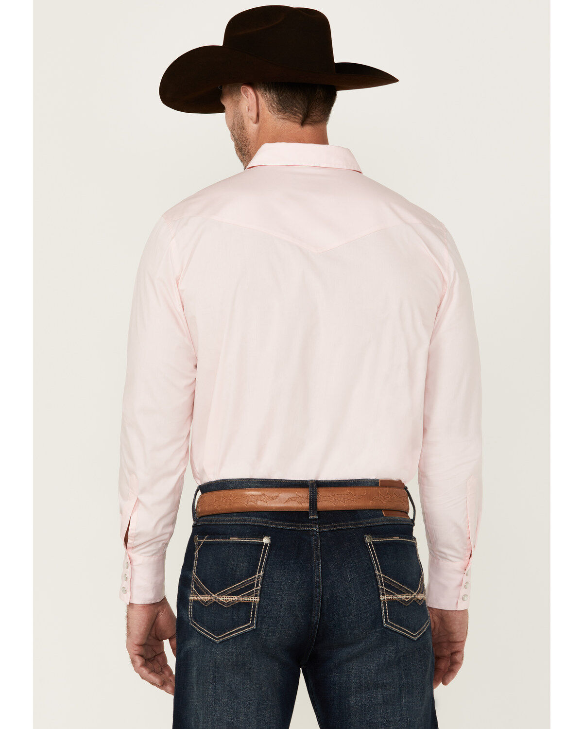 Gibson Trading Co Men's Campfire Solid Long Sleeve Pearl Snap Western Shirt