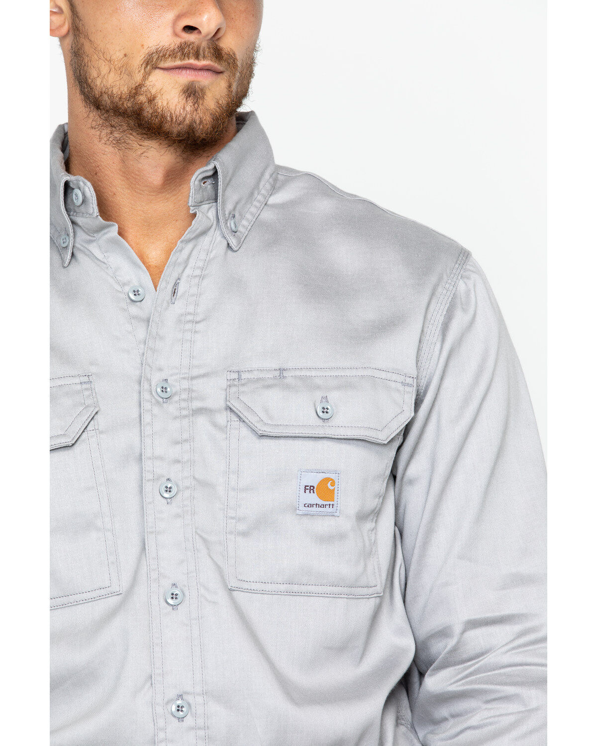 Carhartt Men's FR Solid Twill Long Sleeve Work Shirt