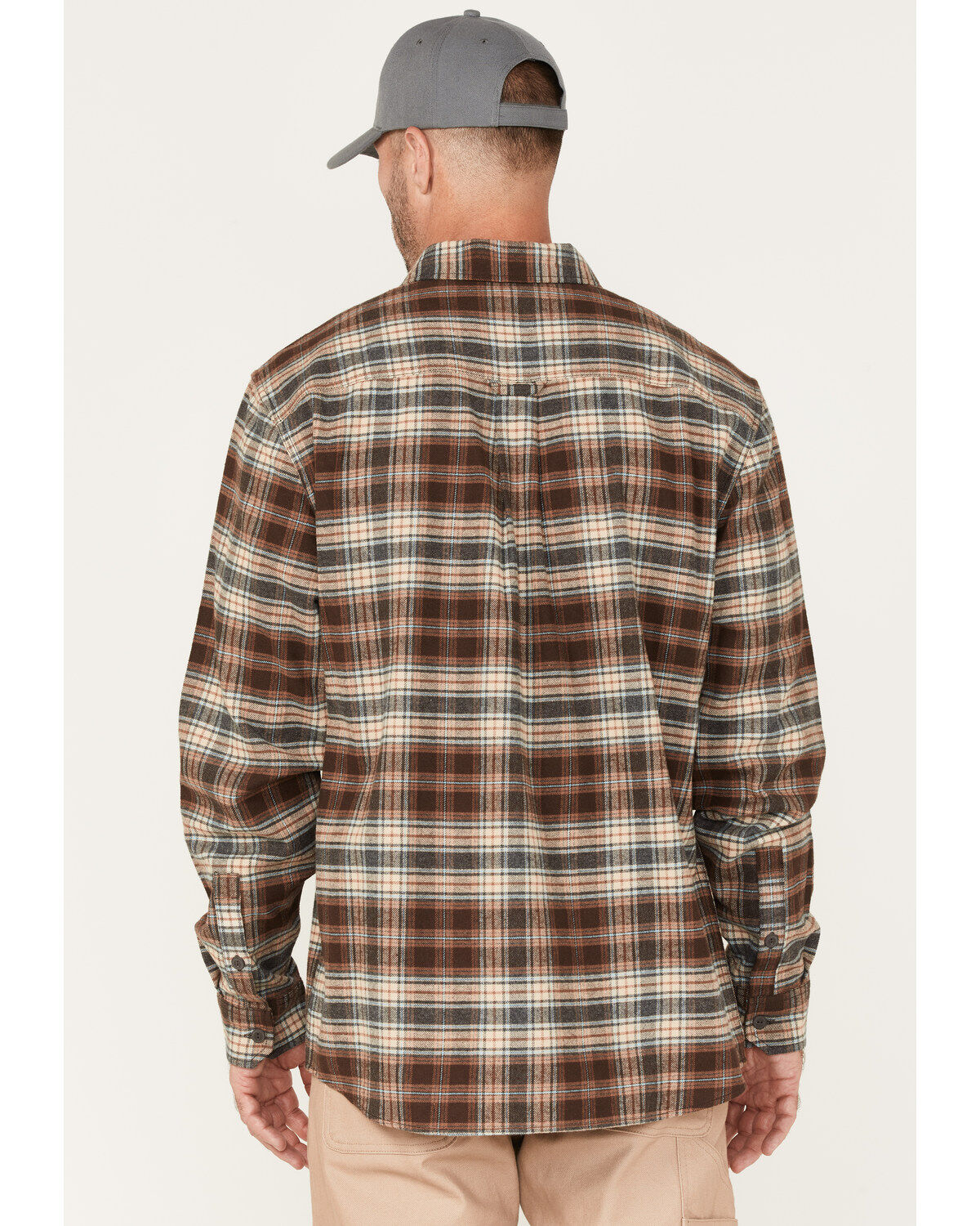 Hawx Men's Plaid Button-Down Flannel Work Shirt