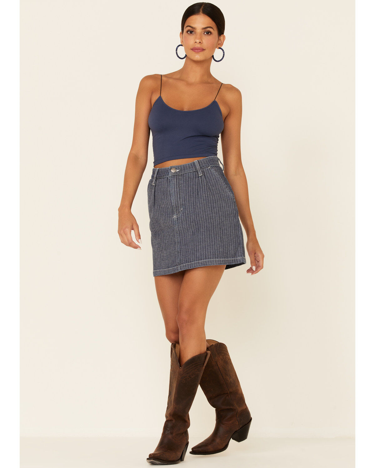 Lee Women's Herringbone Mini Skirt