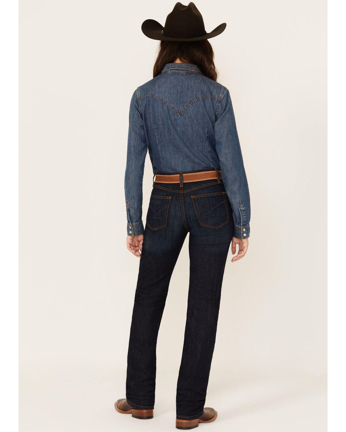 Cinch Women's Jenna Dark Wash Bootcut Slim Fit Stretch Denim Jeans