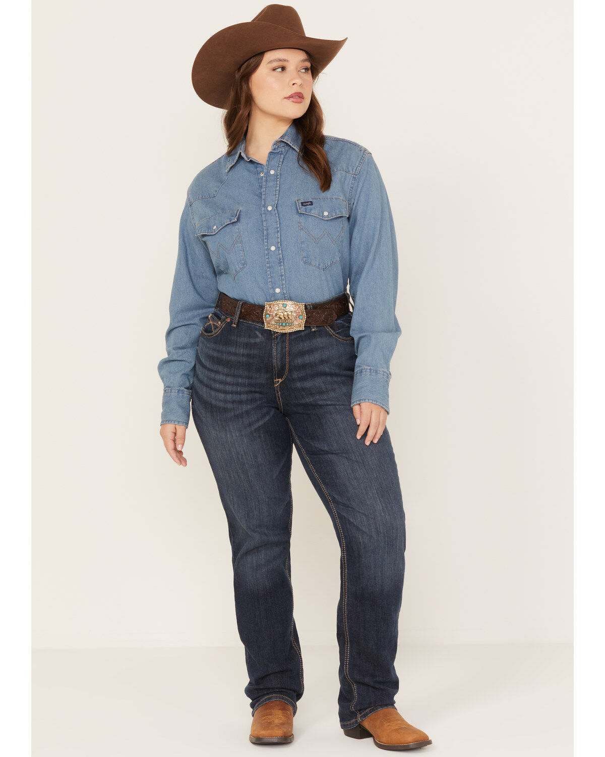 Ariat Women's R.E.A.L. Perfect Rise Analise Stackable Straight Leg Jeans - Plus