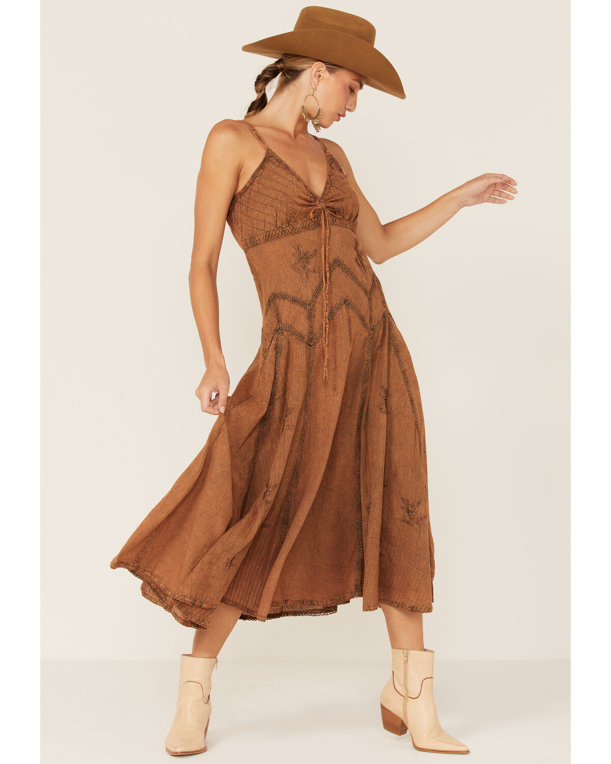 Scully Women's Long Spaghetti Strap Dress