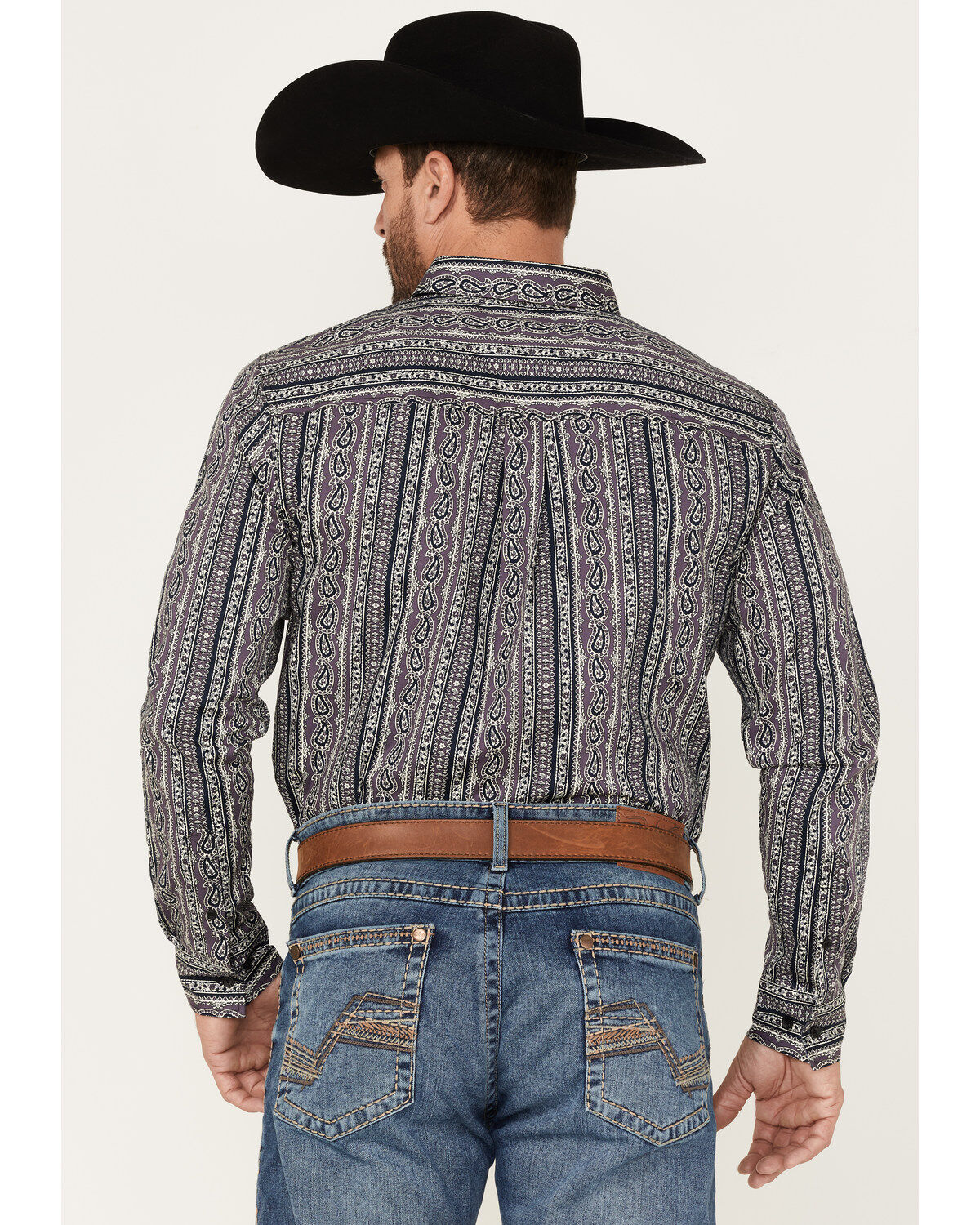 Cody James Men's Marsh Paisley Print Button Down Western Shirt