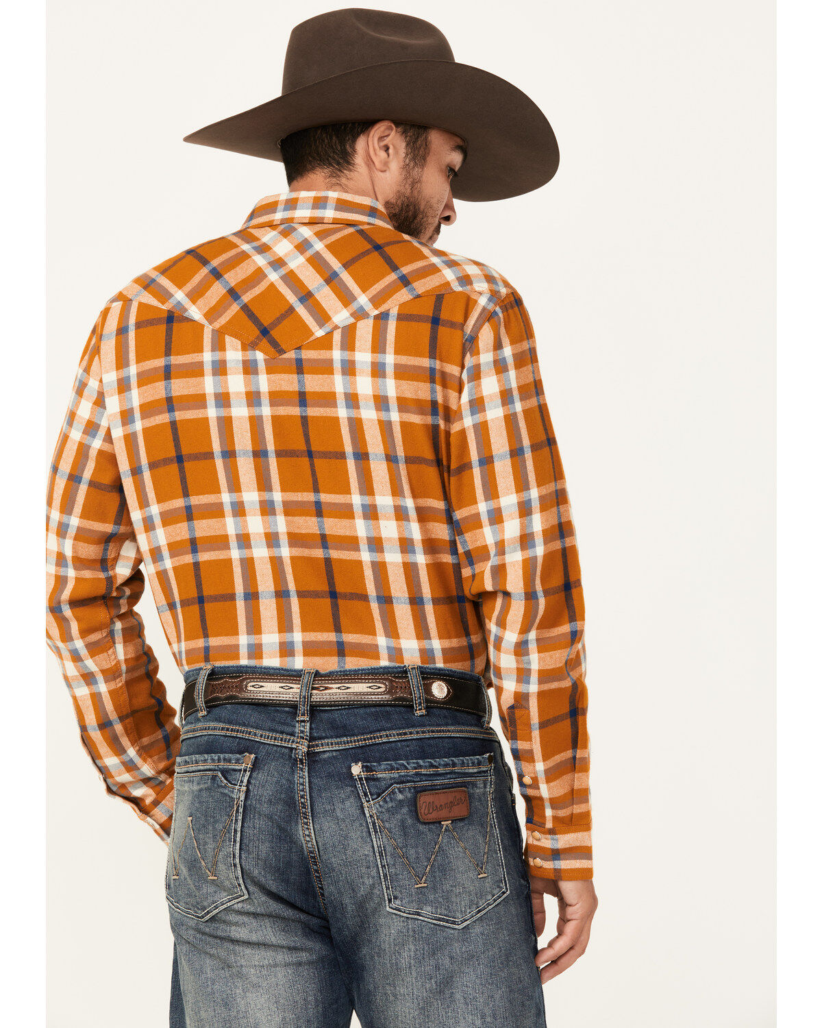 Cody James Men's Tidal Wave Plaid Print Long Sleeve Snap Western Flannel