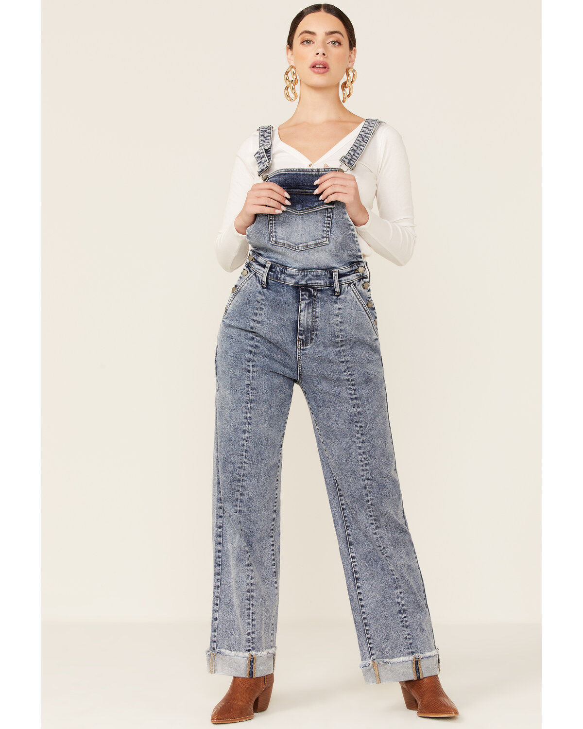 Billy T Women's Pitch Union Wide Leg Overalls