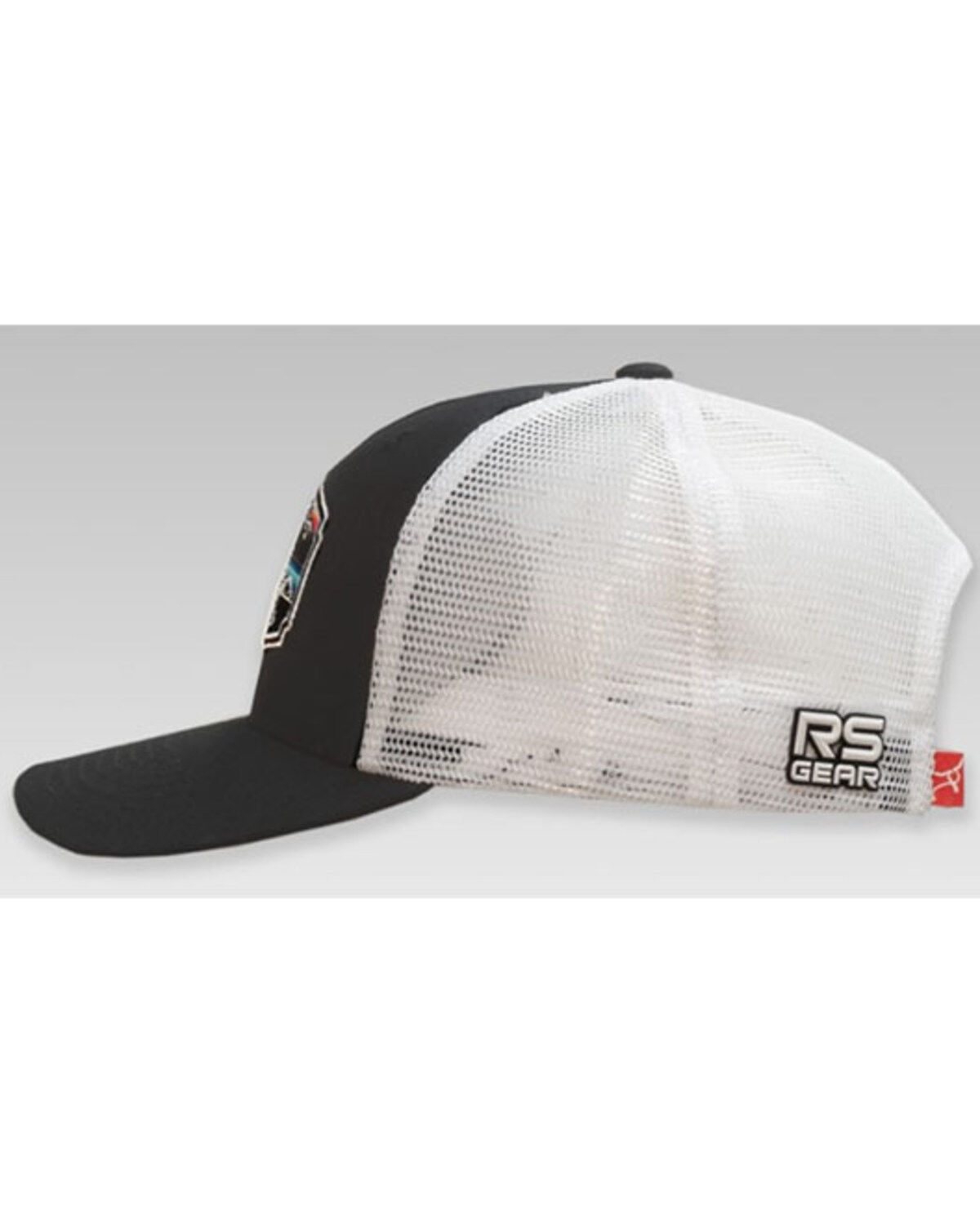 Ropesmart Men's Gray Serape Live Free Embroidered Patch Mesh-Back Ball Cap