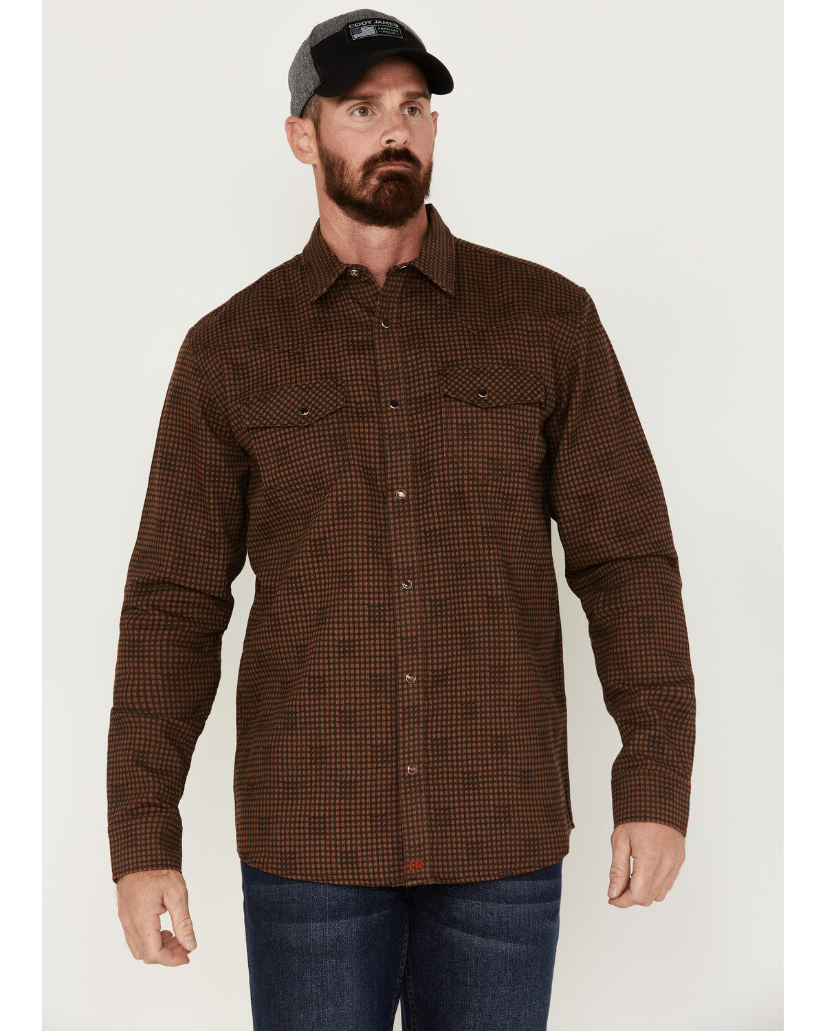 Cody James Men's FR Long Sleeve Snap Western Work Shirt