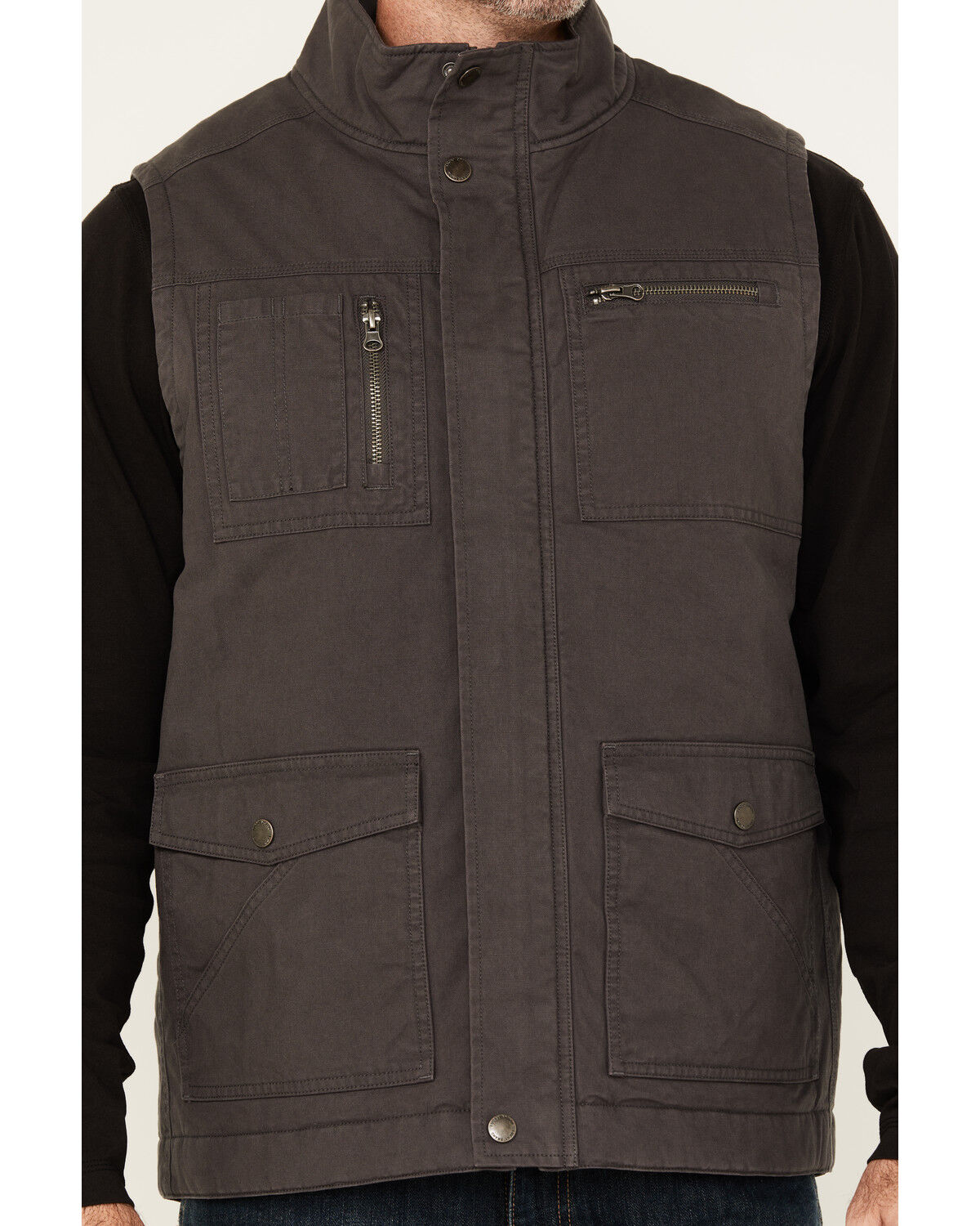 Lucky Brand Workwear Men's Slub Canvas Insulated Vest