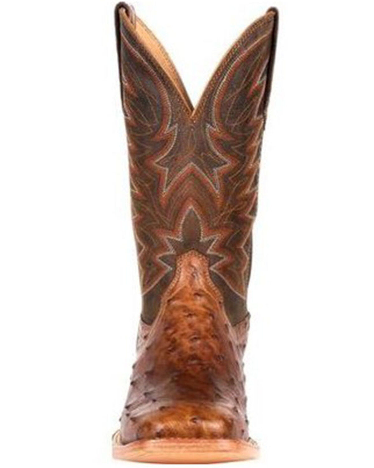 Durango Men's Wheat Brown Exotic Full-Quill Ostrich Western Boots - Square Toe