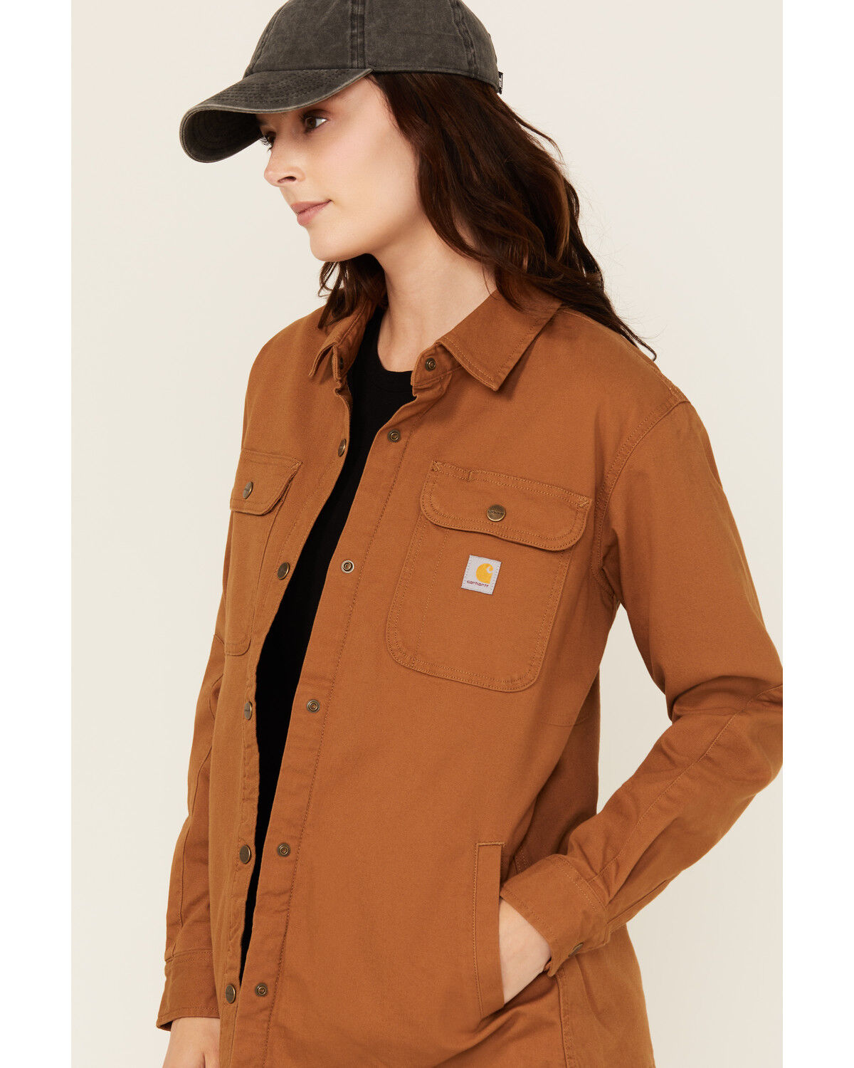 Carhartt Women's Rugged FleX™ Loose Fit Canvas Shacket