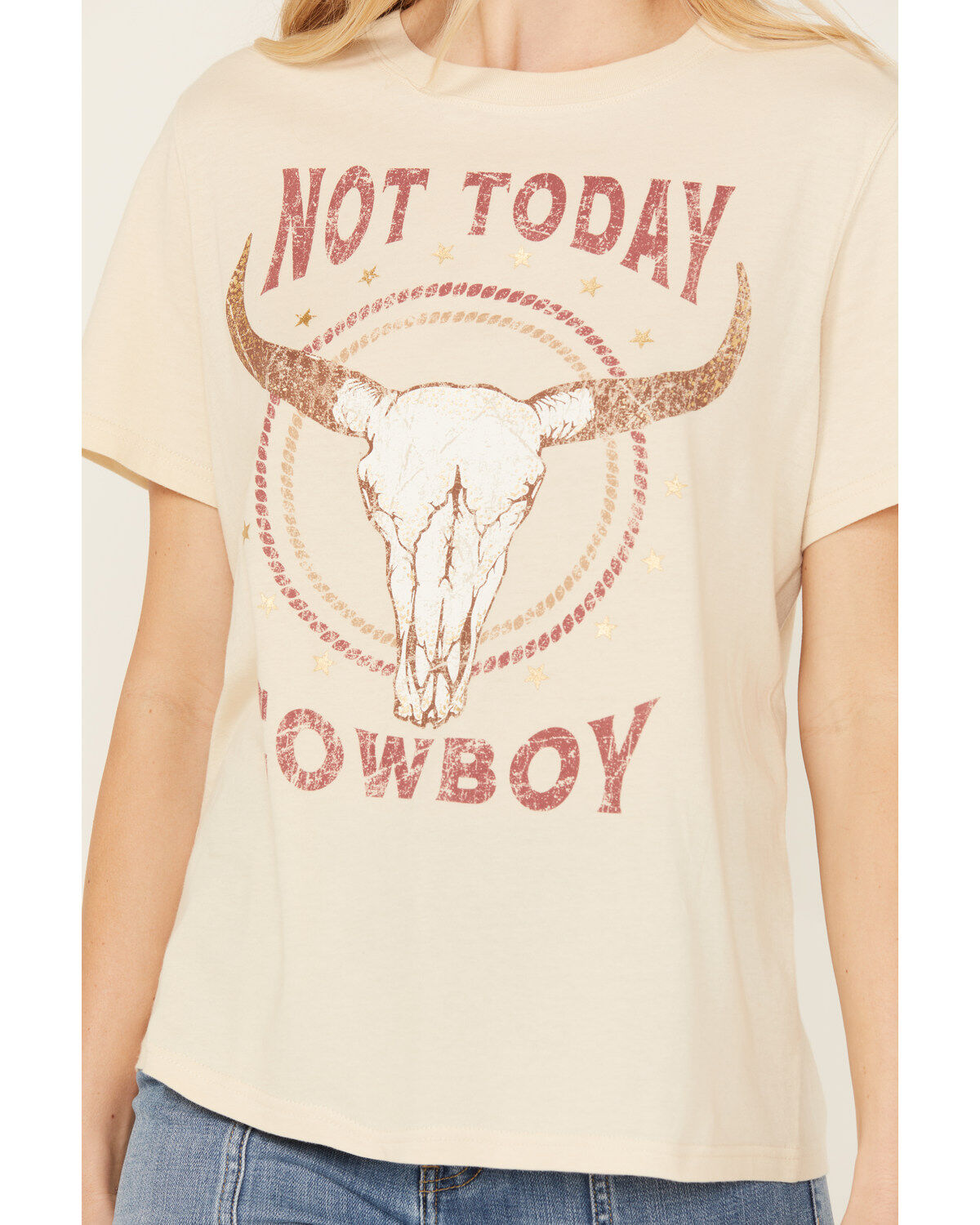 Idyllwind Women's Not Today Cowboy Boyfriend Fit Short Sleeve Graphic Tee