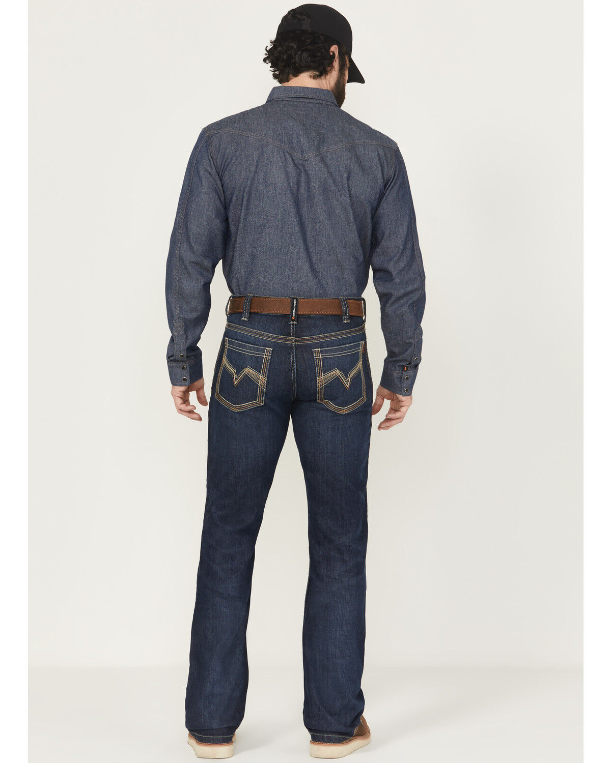 Cody James Men's FR Dark Wash Slim Bootcut Stretch Denim Work Jeans