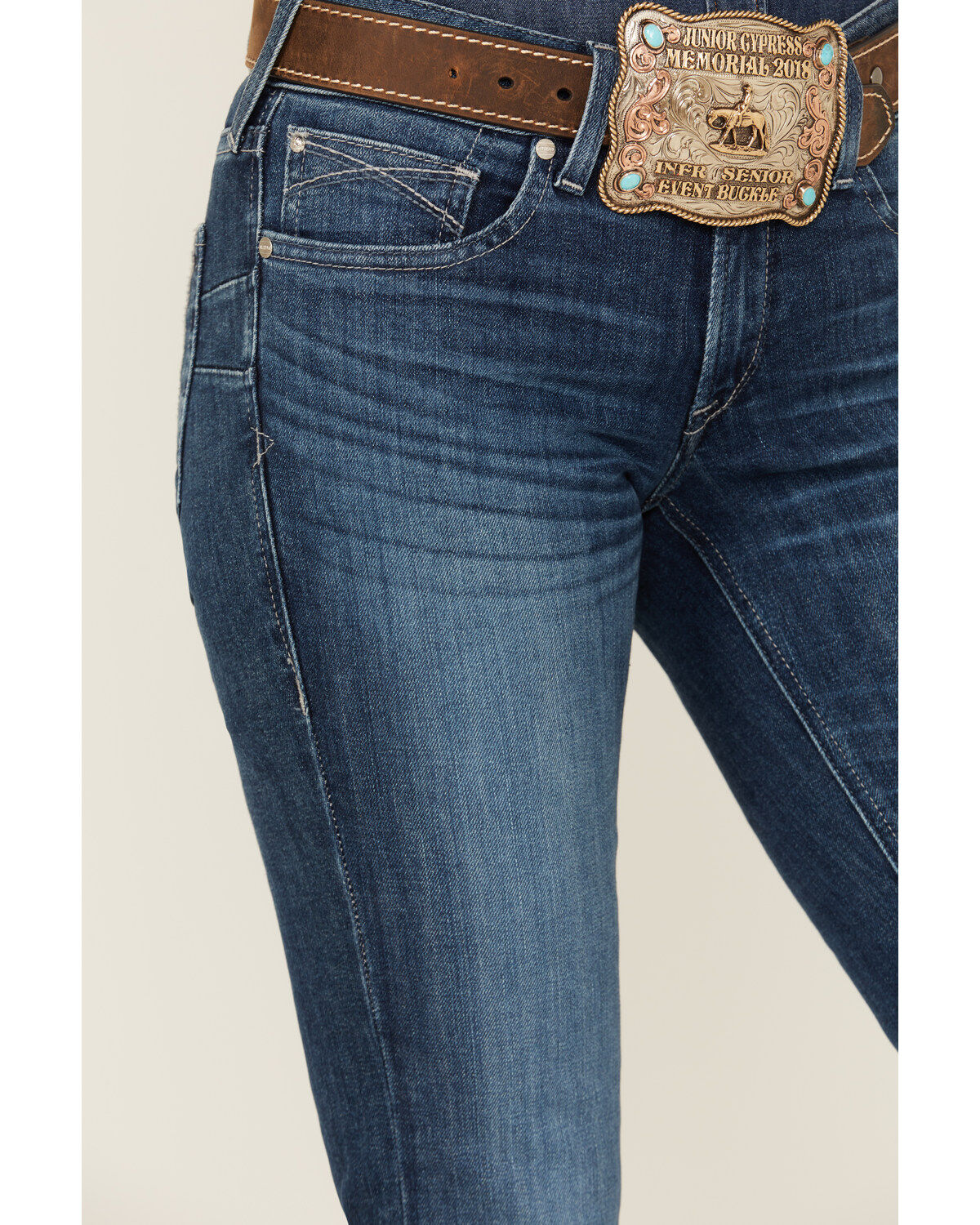 Ariat Women's R.E.A.L. Dark Wash Ariana Mid Rise Bootcut Stretch Denim Jeans