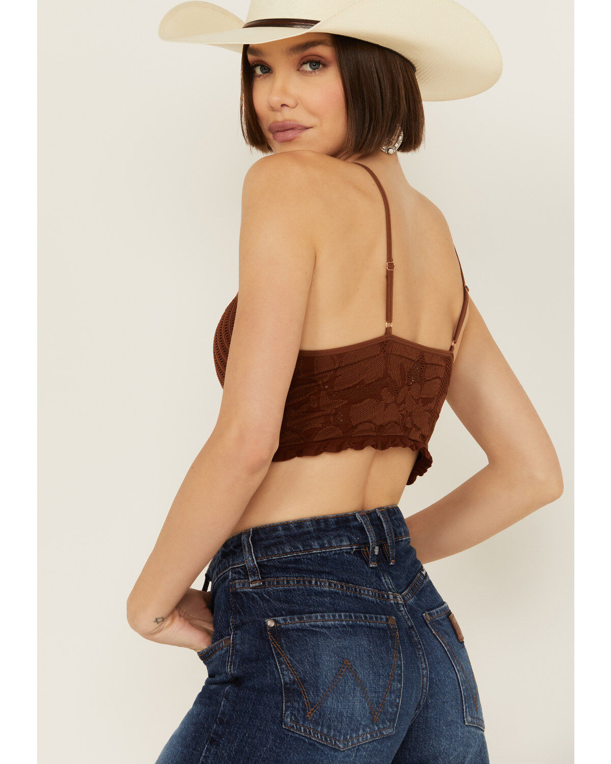 Fornia Women's Seamless Floral Bralette