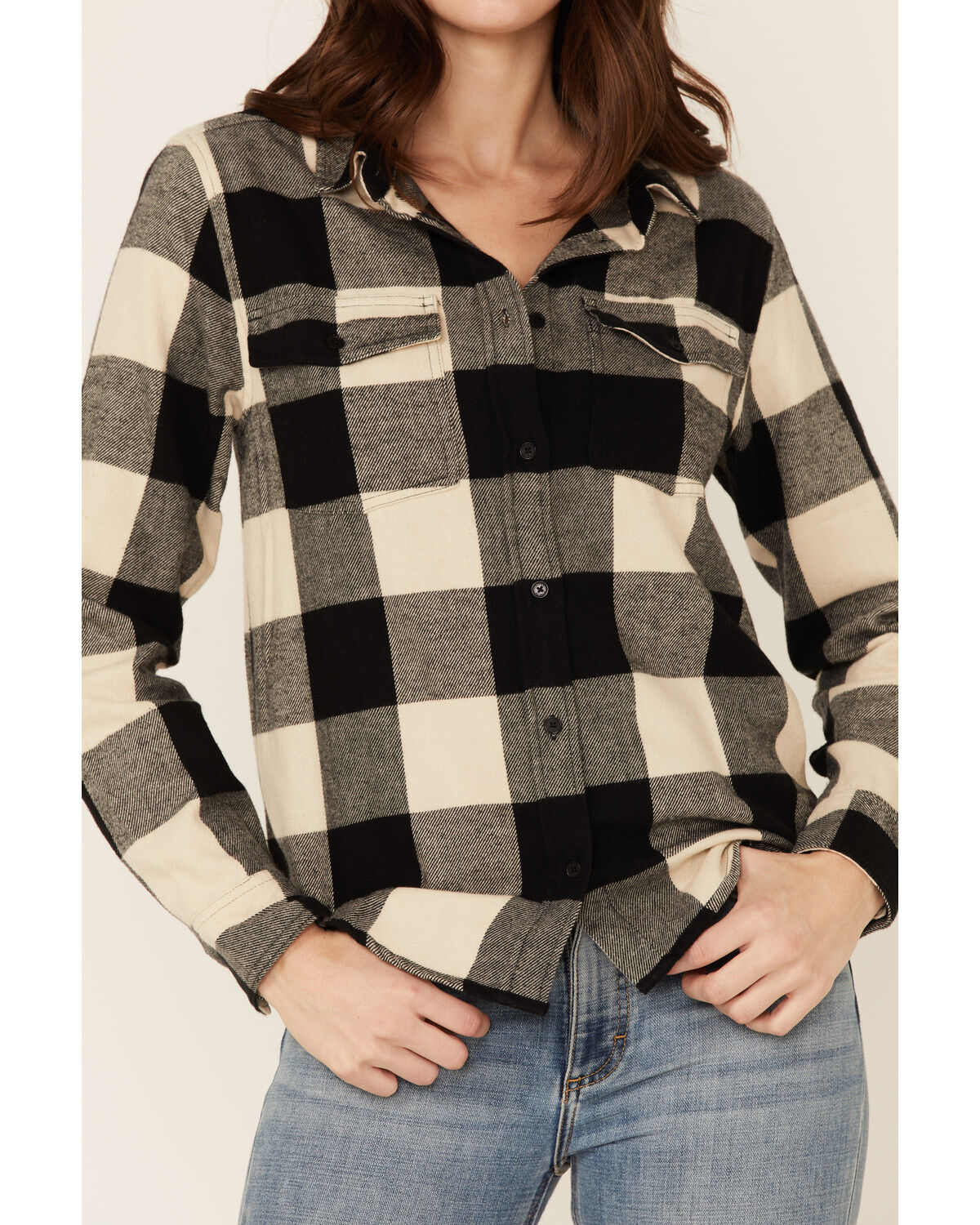 United By Blue Women's Plaid Print Responsible Button Down Western Flannel Shirt