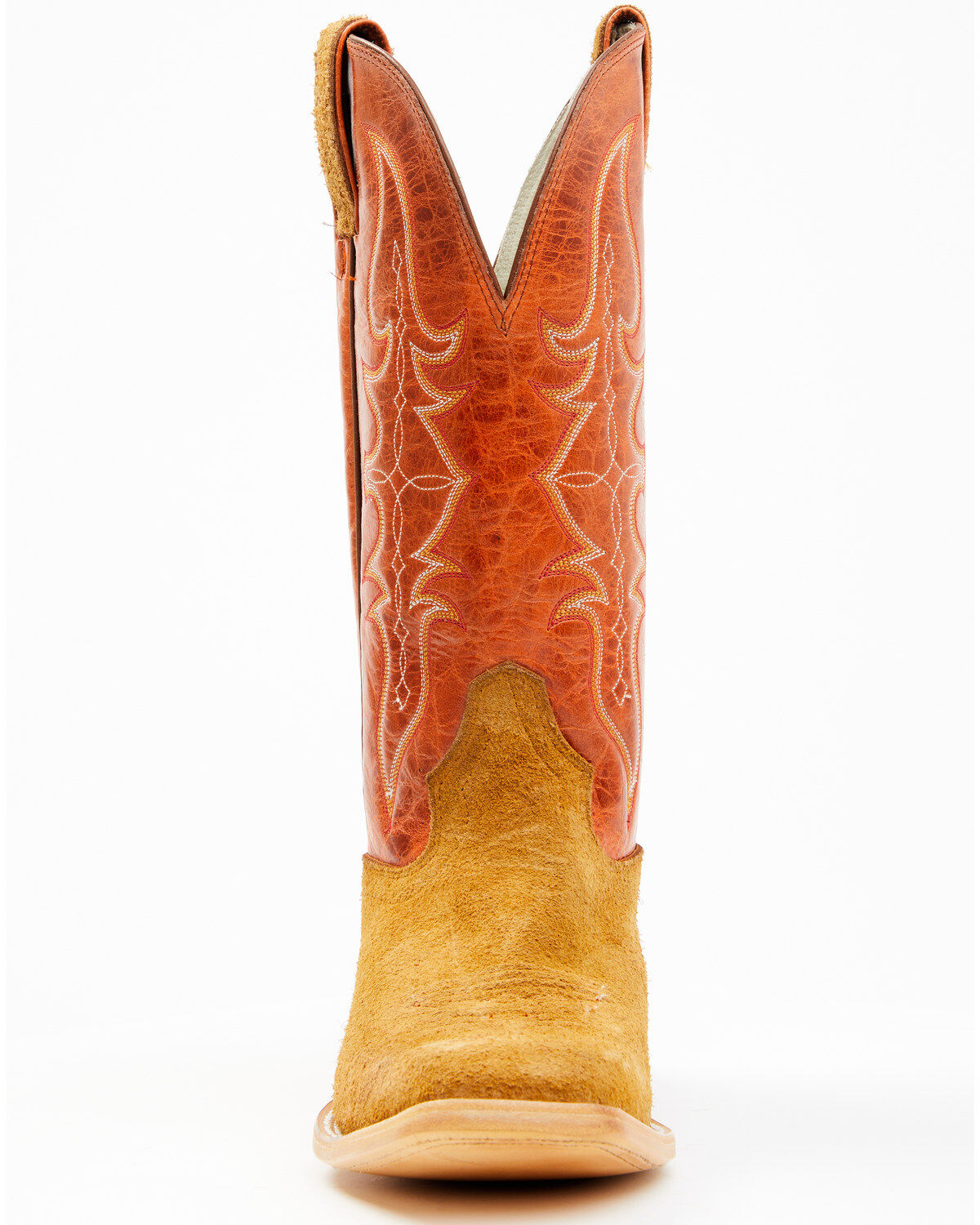 Hondo Boots Men's Roughout Western Boots - Broad Square Toe