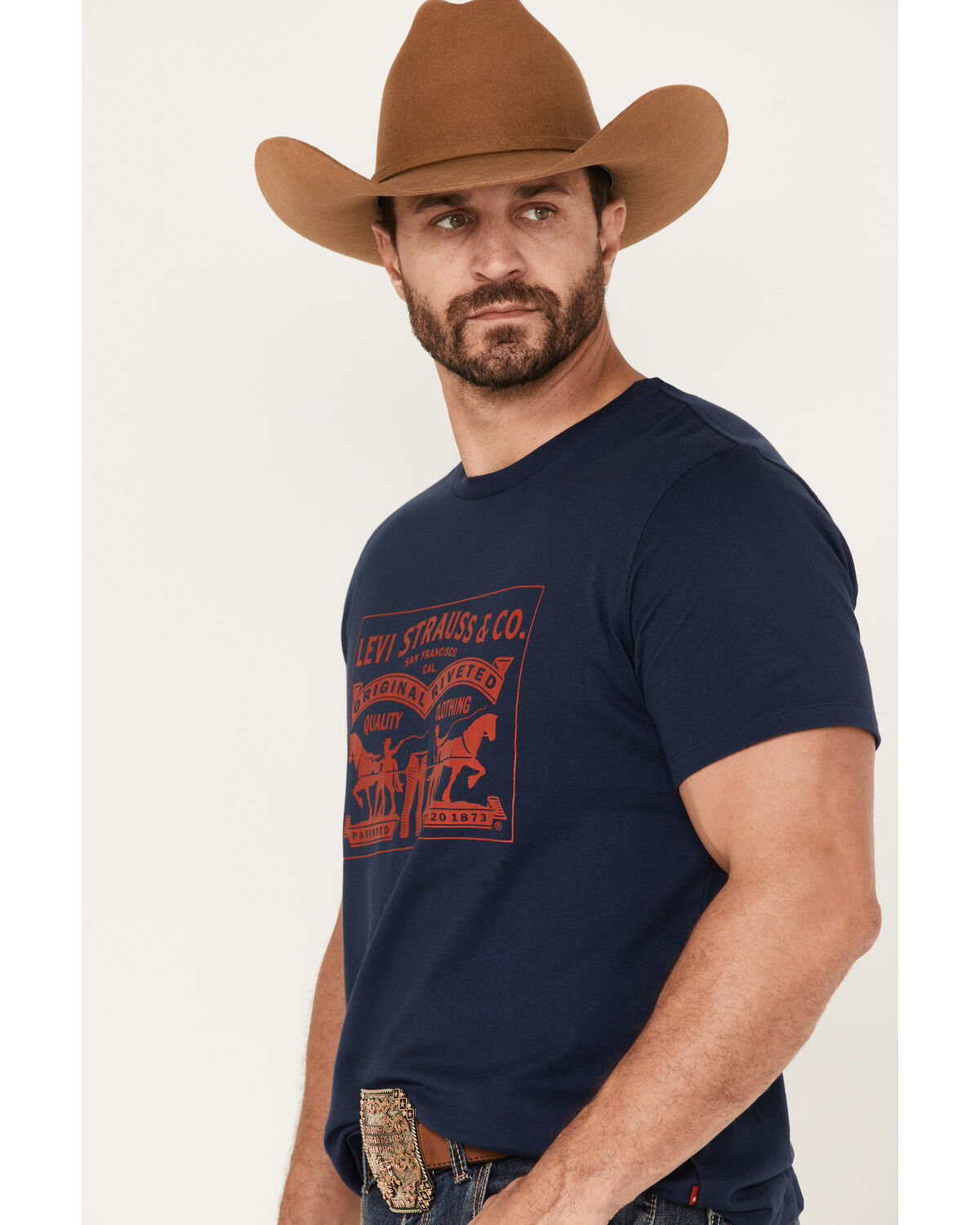 Levi's Men's Logo Patent Horse Graphic T-Shirt