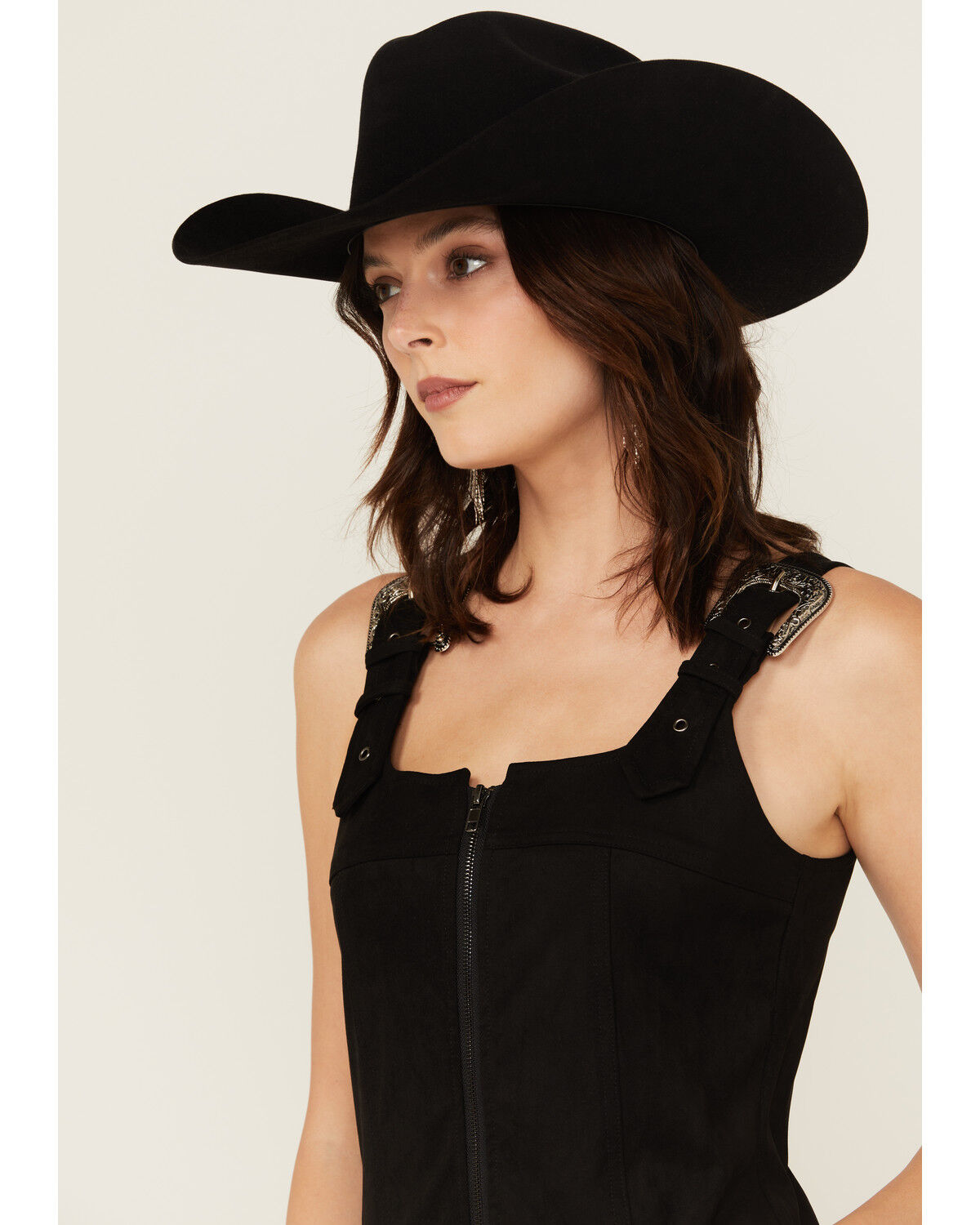 Blue B Women's Buckle Sleeveless Mini Dress