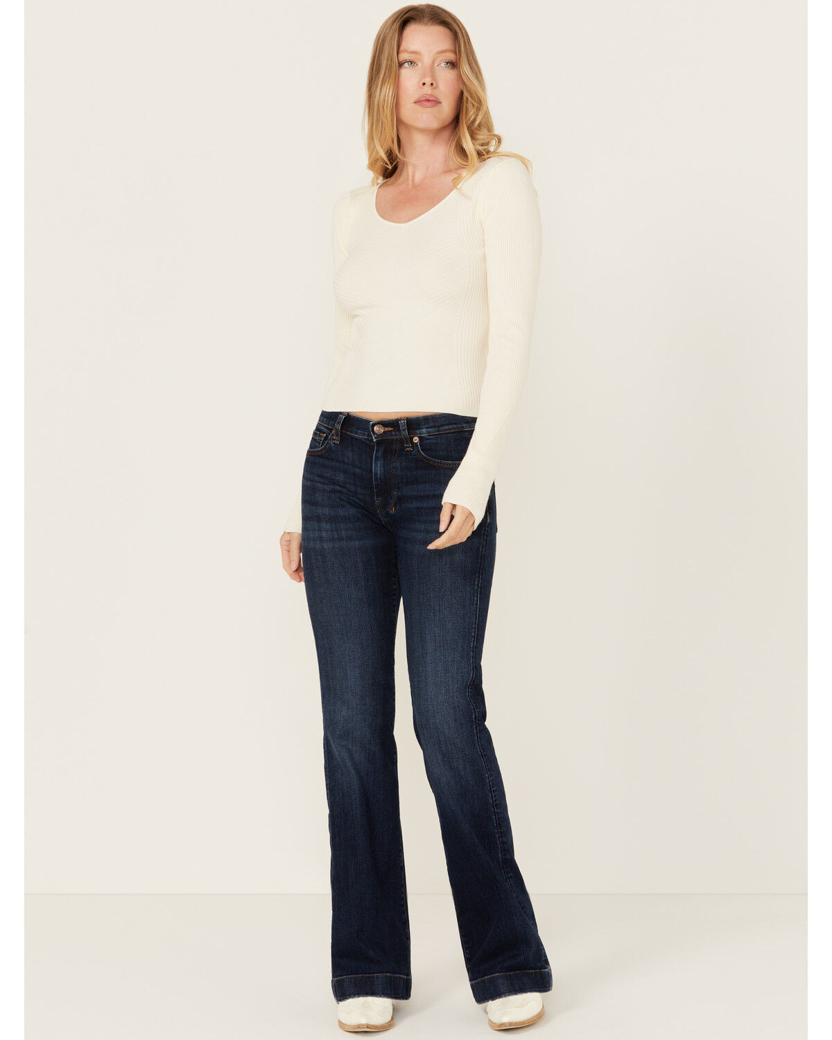 Shyanne Women's Ribbed Long Sleeve Sweater