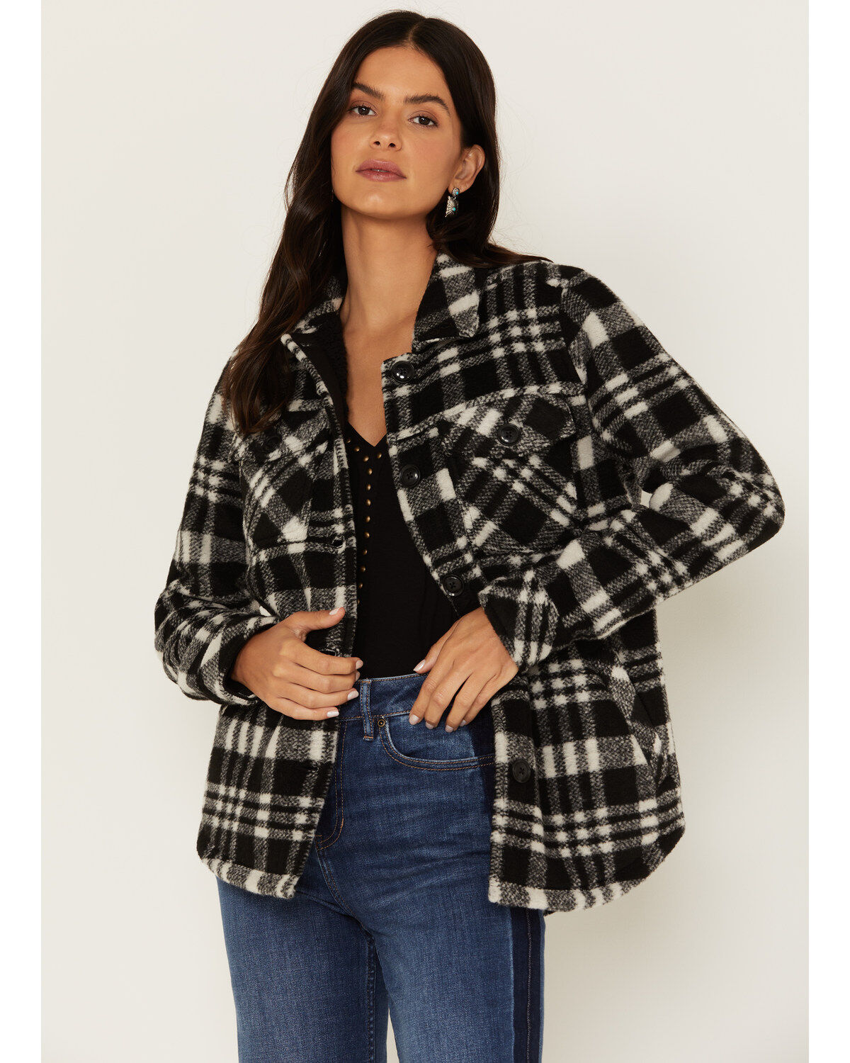 Idyllwind Women's Plaid Print Viola Fleece Shirt