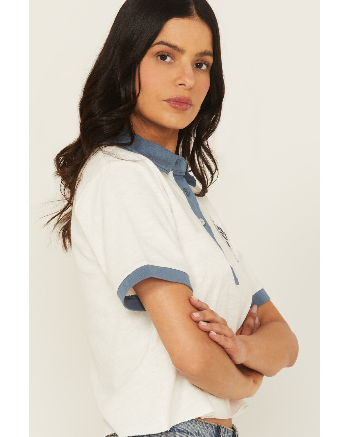 Cleo + Wolf Women's Eli Country Club Henley Short