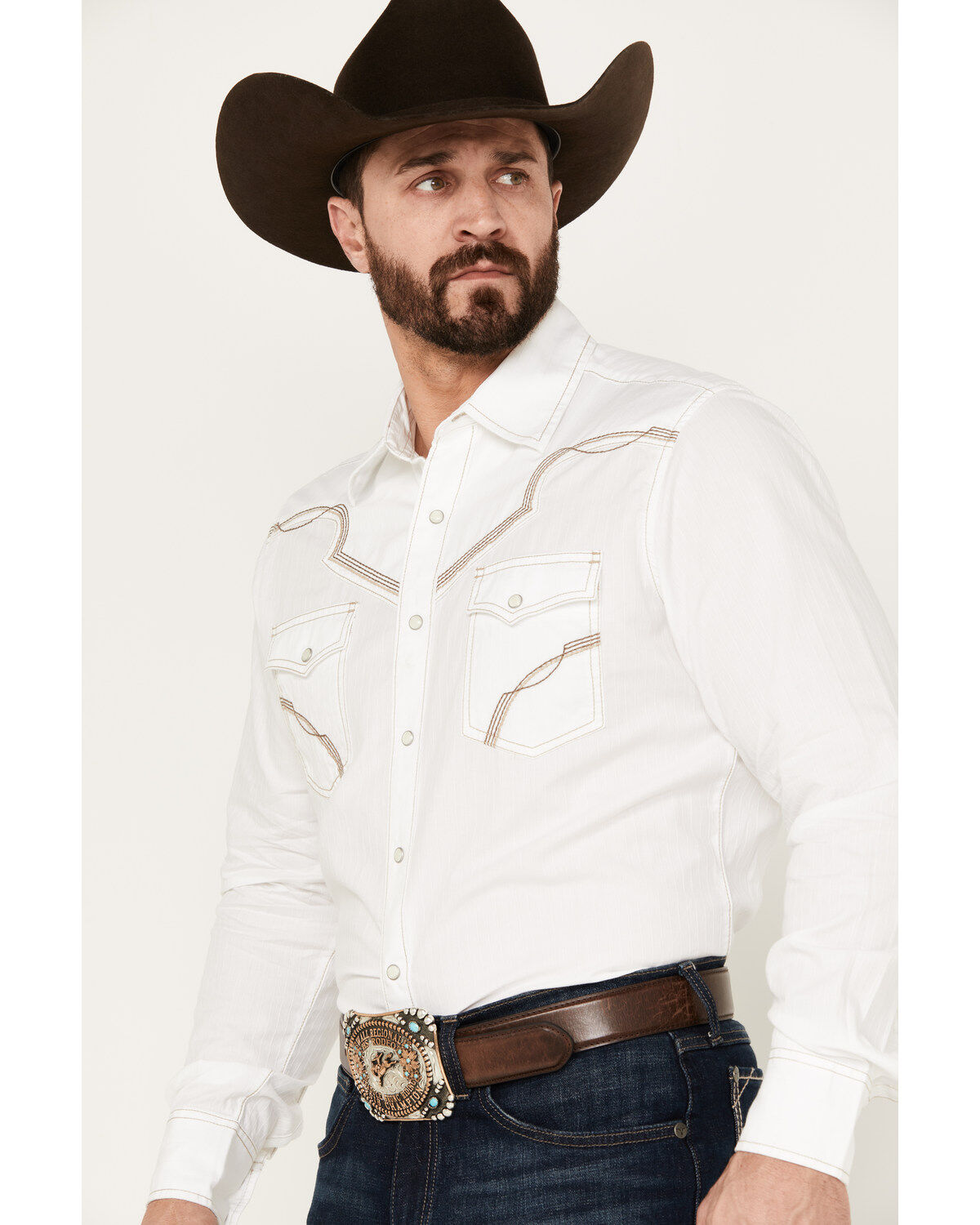 Wrangler Men's Rock 47 Long Sleeve Snap Western Shirt