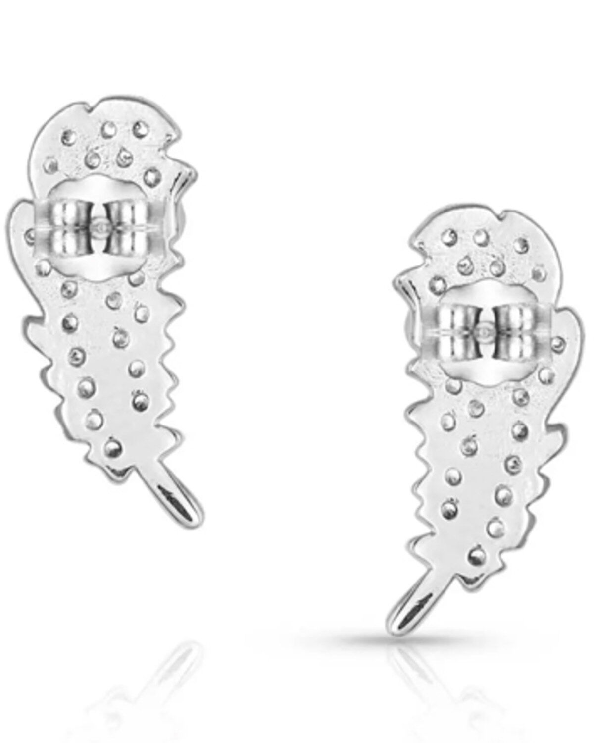 Montana Silversmiths Women's Small Smitten Feather Earrings