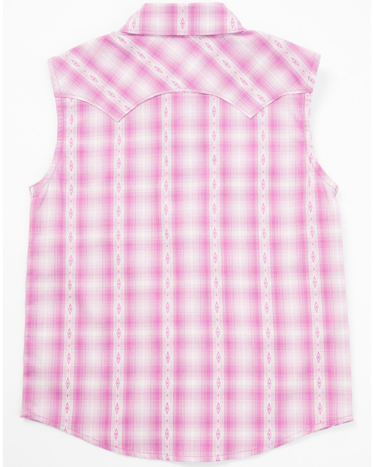 Shyanne Toddler Girls Dobby Striped Western Pearl Snap Shirt