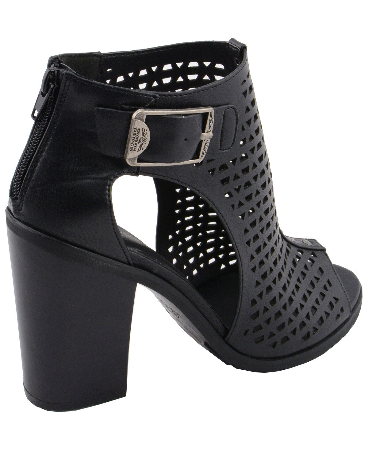 Milwaukee Performance Women's Platform Heel Mesh Top Sandals