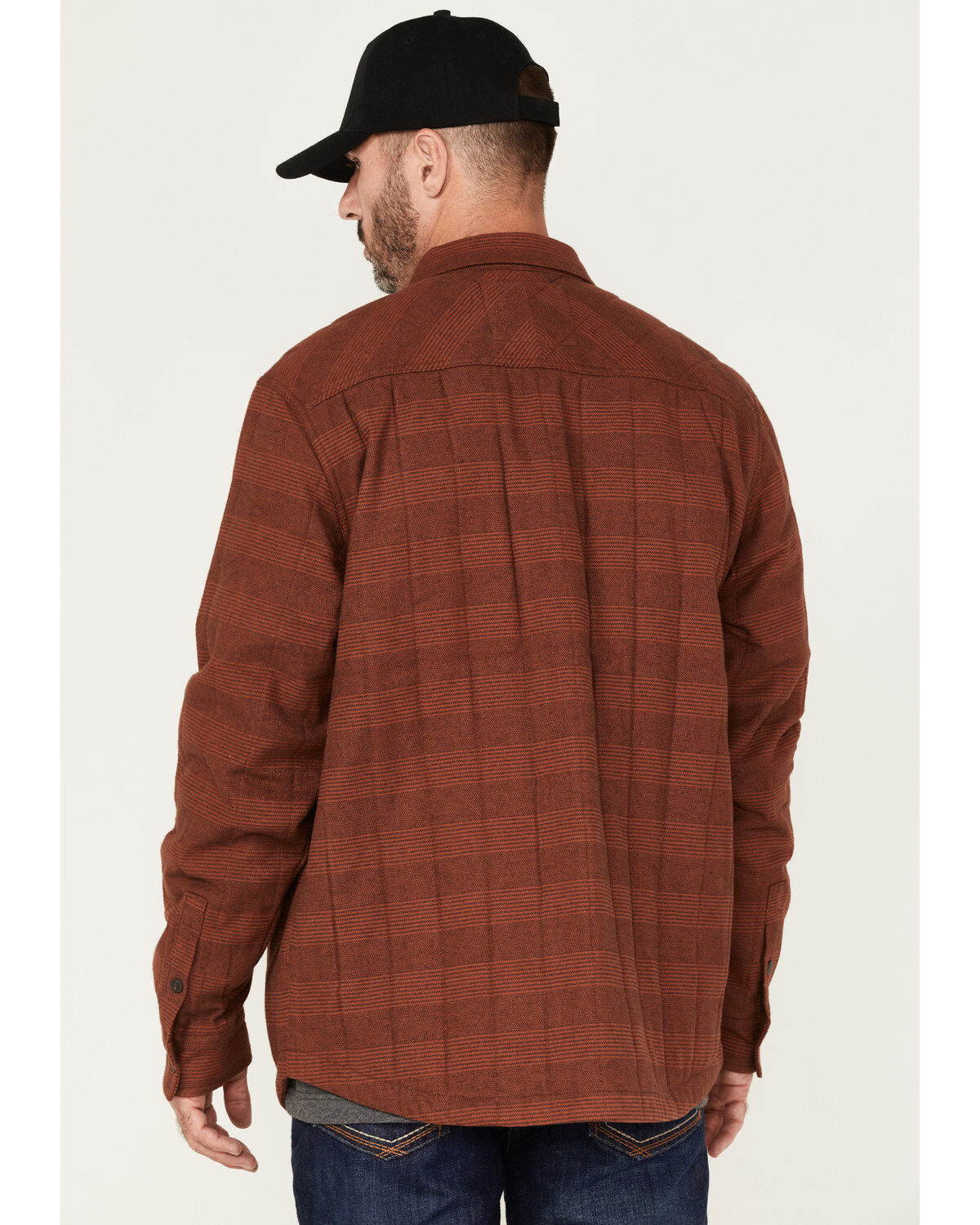 Hawx Men's Rugby Stripe Quilted Shirt Jacket